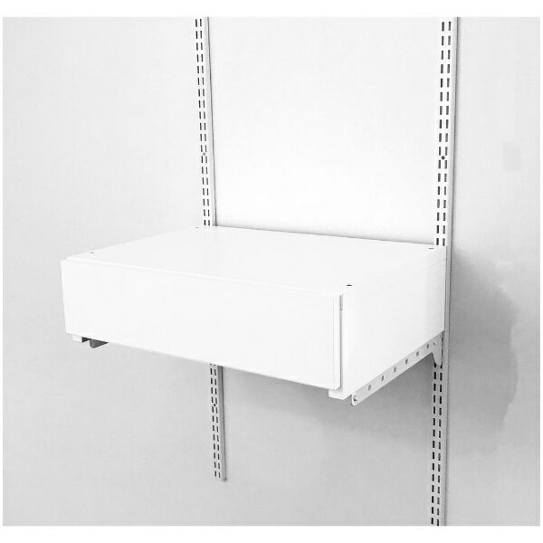 藤山|FUJIYAMA ブラケットセット 薄型引出BOX1段 Fitrack(フィットラック) ホワイト UHB1F60LB