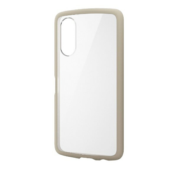 ELECOM | ELECOM arrows We2 (F-52E / FCG02) Case Hybrid Cover Shock Absorption Lightweight Slim Camera Lens Protection Design with Strap Hole and Strap Hole Sheet TOUGH SLIM LITE Cafe au Lait PM-F241TSLFCBE