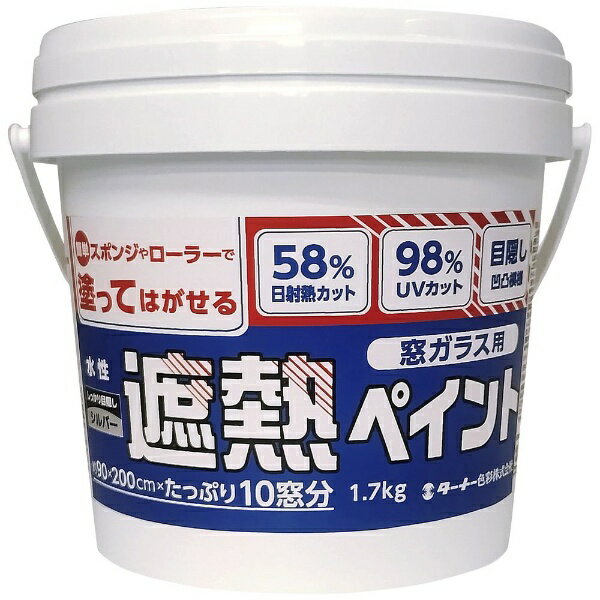ターナー色彩｜TURNER COLOUR マドガラスヨウシャネツペイント（1.7kg， シルバー）