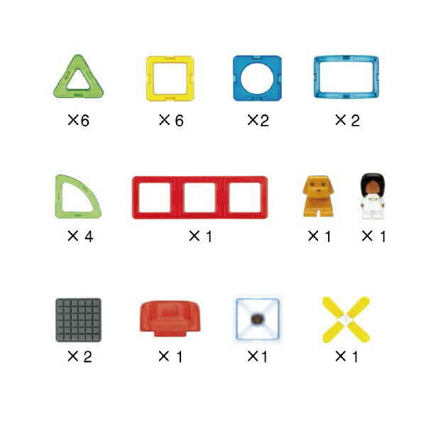 【エントリー最大3倍｜対象ユーザー限定 3/1まで】 ボーネルンド｜Borne Lund MF703015　マグ・フォーマー　エアクラフトセット28 ボーネルンド MF703015