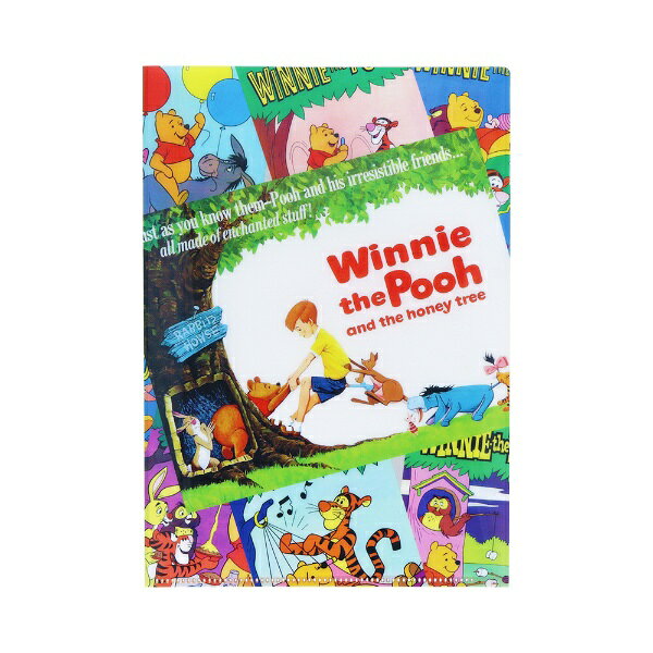 Winnie the Pooh 第8弾！アイテムにより様々なアートを使っており、「キラキラ瞳フェイス」や「困り顔」など「FUNNYな表情のプーさん」や、コミックや絵本の表紙をコラージュしたデザインなどが楽しめます！クリアファイル A5 Wダブルポケットが便利なA5サイズのクリアファイルです！■柄：くまのプーさん■デザイン：コミック■内容：1枚■パッケージ：なし■サイズ：155mm×220mm×1mm■材質：PP