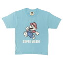 ファインプラス|FINE PLUS スーパーマリオ KIDS マリオ ジャンプ Tシャツ 110cm サックス 22813560