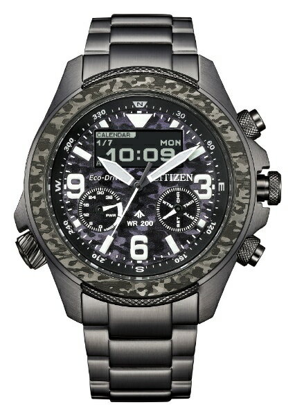 【エントリーで最大2万ポイント当たる｜4/23まで】 CITIZEN｜シチズン 【世界限定5900本】　PROMASTER（プロマスター） 光発電エコ・ドライブ時計［ソーラー時計］LANDシリーズ　35周年記念限定モデル カモフラージュ柄（ブラック） JV1008-63E