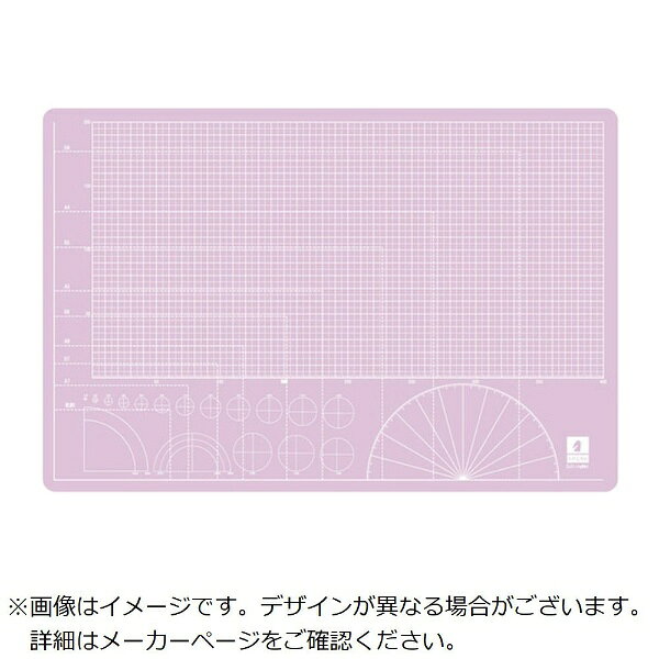 ミワックス｜MIWAX スケルトンカッティングマット A3 [450×300×2mm] ピンク STN-A3-P