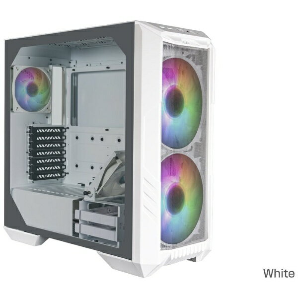 大口径200mmデュアルファンとGPU冷却ファンを搭載したミドルタワー型PCケース■高い通気性のメッシュフロントパネル■大口径200mm アドレサブルRGBファンを2基標準装備■E-ATX、SSI CEB、ATX、microATX、Mini...