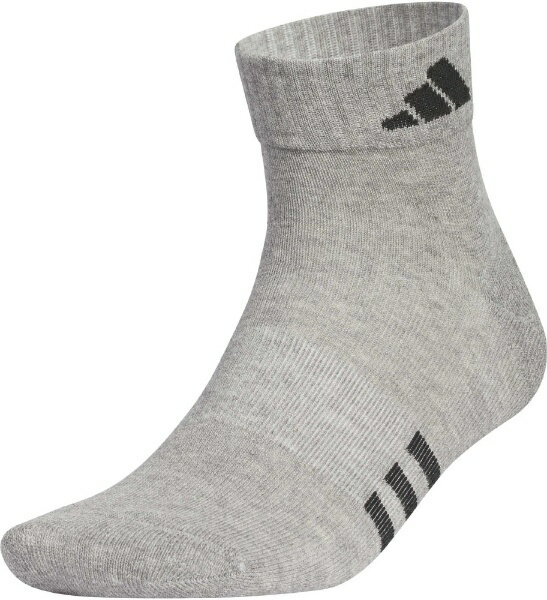 アディダス｜adidas メンズ アンクル丈 ロゴクッションソックス コアヘザー IEV99 [メンズ /Mサイズ：25〜27cm]【返品交換不可】