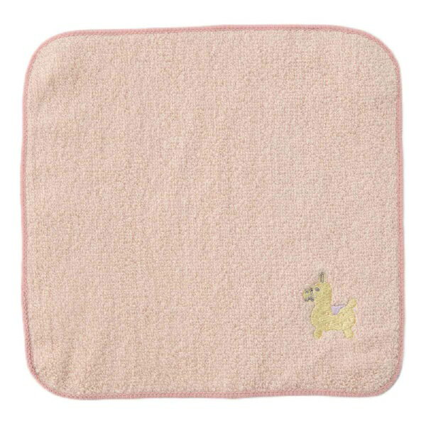 ウェーブ RODY_パイルシシュウハンカチ_ライトピンクL-230207