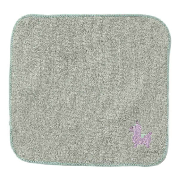 ウェーブ RODY_パイルシシュウハンカチ_グリーン L-230207