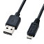 掠ץ饤SANWA SUPPLY 0.2m USB2.0֥AۢΡmicroB ξޤסʥ֥åˡKU-RMCB02rb_ cable_cpn
