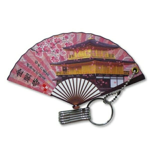 ノーブルクリエーション｜NOBLE CREATION 木製スライドミラー　金閣寺(扇子)