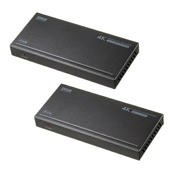 サンワサプライ｜SANWA SUPPLY HDMI エクステンダー [送信機 /受信機] LAN 変換 延長器 最大70m 高画質 4K 60Hz フルHD 対応 受信機 単品 増設 高音質 (120m延長) VGA-EXHDPOC