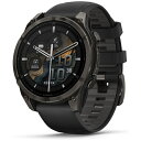 【エントリーで最大全額ポイント還元|9/11迄】 GARMIN|ガーミン fenix 8(フェニックス 8)Sapphire AMOLED 47mm GPSスマートウォッチ Ti Carbon Gray DLC / Black 010-02904-27【Suica対応】
