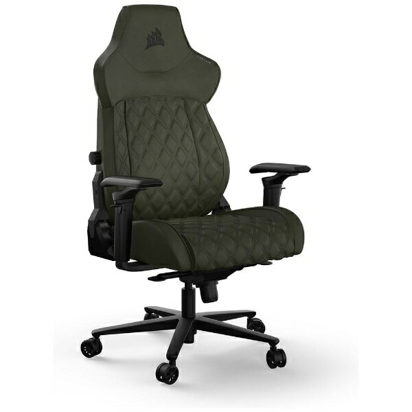 CORSAIR｜コルセア ゲーミングチェア [シート W590xD500xH122〜132mm] TC500 LUXE Sherwood ダークグリーン CF-9010068-WW