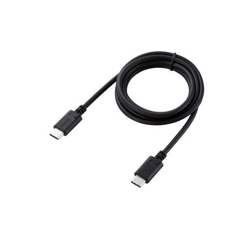 ELECOM｜エレコム USB-C ⇔ USB-Cケーブル [充電 /転送 /1.0m /PD60W /USB2.0] ブラック MPA-XCC10PNBK [USB-C ⇔ USB-C] 3