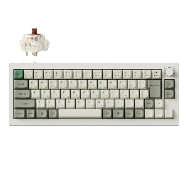 Keychron｜キークロン キーボード Q2 Max(茶軸) シェルホワイト Q2M-P3-JIS [有線・ワイヤレス /Bluetooth・USB-A＋USB-C]