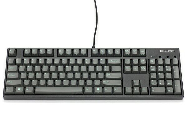 FILCO｜フィルコ キーボード Majestouch＋SGK(青軸・英語配列) スカイグレー/ブラック FKBN104MC/ESG3GMB [有線 /PS/2・USB]