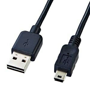 掠ץ饤SANWA SUPPLY 1.0m USB2.0֥ AۢΡminiBξޤסʥ֥åˡKU-RMB51rb_ cable_cpn