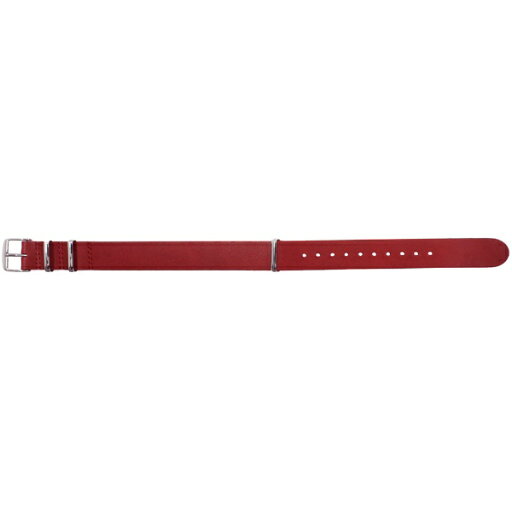 バンビ|BAMBI 時計バンド 牛革 NATOタイプ FIF かん幅20mm 美錠幅20mm レッド FIFCN007RS バンビ|BAMBI 時計バンド 牛革 NATOタイプ FIF かん幅20mm 美錠幅20mm レッド FIFCN007RS