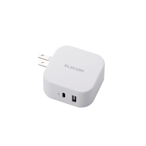 ELECOM｜エレコム USB Type-C コンセント 充電器 PD 20W 合計出力32W 急速充電 USB-C ×1 USB-A ×1 折りたたみプラグ 【 iPhone iPad Android Xperia Galaxy AQUOS Pixel スマホ タブレット 等対応 】 PSE認証品 ホワイト MPA-ACCP20XWH