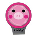 ライト|LITE ゴルフマーカー Pitchfix ハットクリップ 蛍光ピンク X-649
