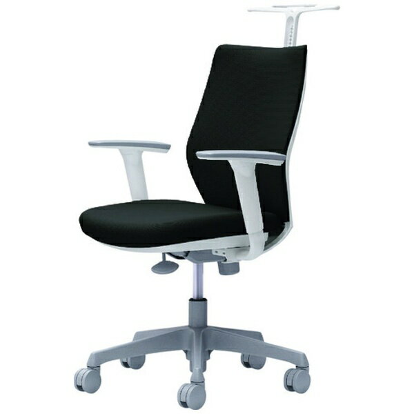 オカムラ｜OKAMURA オフィスシーティング CG-M [パッドタイプ /ホワイトフレーム /ハンガー付] アジャ..