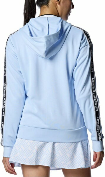 アンダーアーマー｜UNDER ARMOUR レディース UAアーマーニット フルジップ ジャケット Nimbus Blue×Black 1388338 [レディース /LGサイズ]【返品交換不可】