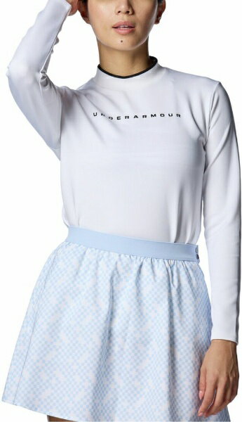 アンダーアーマー｜UNDER ARMOUR レディース UAアーマーニット ロングスリーブ モックネック シャツ White×Black 1388327 [レディース /LGサイズ]【返品交換不可】