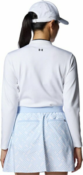 アンダーアーマー｜UNDER ARMOUR レディース UAアーマーニット ロングスリーブ モックネック シャツ White×Black 1388327 [レディース /MDサイズ]【返品交換不可】