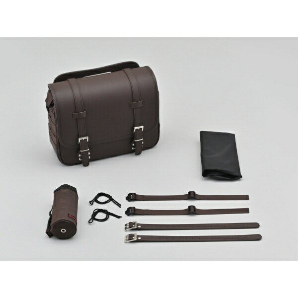 Saddle Bag - デイトナ｜DAYTONA 48392 HenlyBegins サドルバッグ（合皮+1680Dポリエステル） DHS-54 サドルバッグ ブラウン 12L