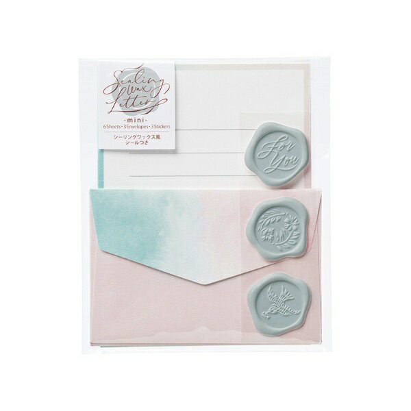 マルアイ|MARUAI シーリングミニレターセット ブルーピンク SW103