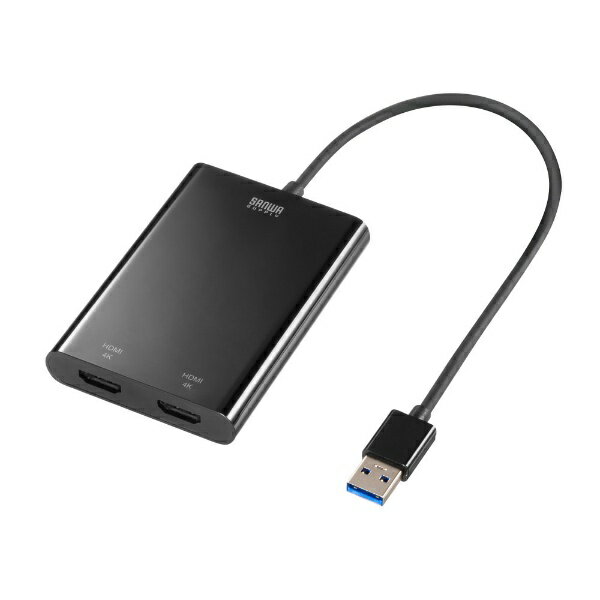 サンワサプライ｜SANWA SUPPLY 映像変換アダプタ [USB-A オス→メス HDMIx2] USB-CVU3HD6