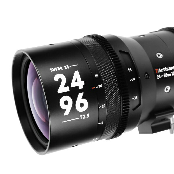 七工匠｜7artisans シネマレンズ 7Artisans Sprite 24-96mm T2.9 Super 35 PLマウント + 1.5X テレコンバーター Lマウント ブラック 7A-SP2496-PL-L15X [ズームレンズ]