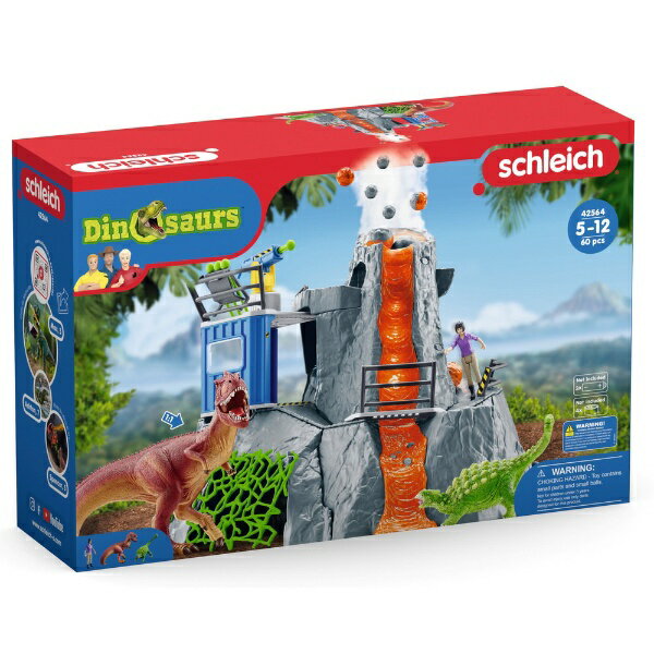 シュライヒジャパン|Schleich シュライヒ 42564N 火山大爆発!ダイノアドベンチャー(リニューアル)