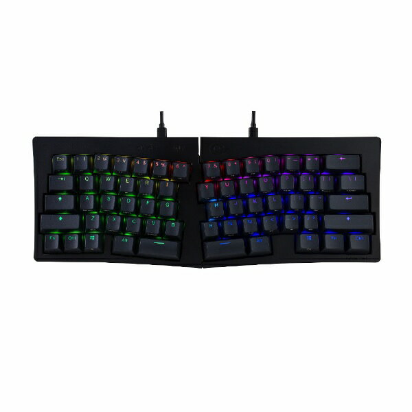MISTEL｜ミステル キーボード 分離型 Barocco MD600 Alpha RGB BT(Gateron G Pro 2.0 青軸・英語配列) ブラック ML-MD600ABT-U-BL/BK [有線・ワイヤレス /英語配列 /メカニカル]