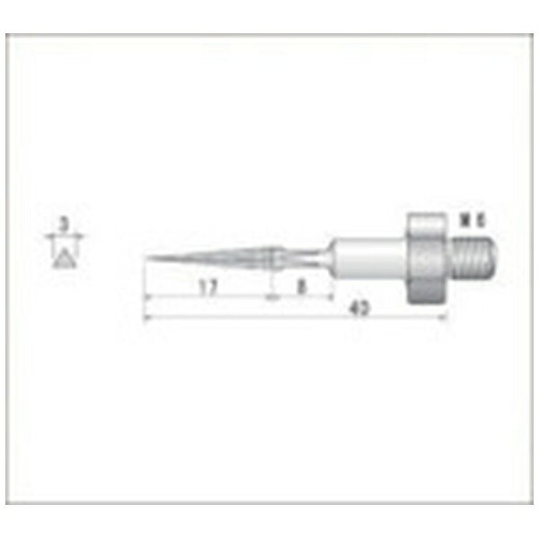 ナカニシ｜NAKANISHI 電着ダイヤモンドヤスリ（全長40mm刃長17mm刃幅3mm）