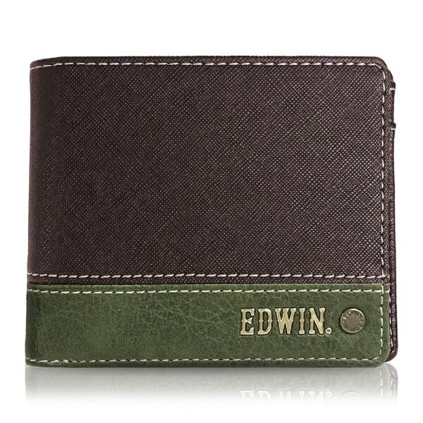 ファインプラス｜FINE PLUS 切替合皮 二つ折財布 EDWIN D.BROWN 22269257