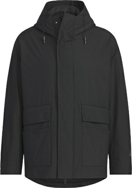 アディダス｜adidas メンズ マストハブ スモールロゴ ルーズフィット フリース裏地付きウーブンフード..