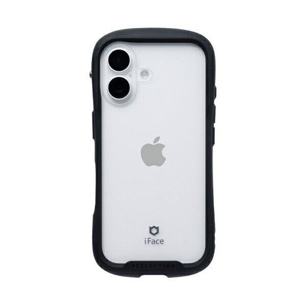 HAMEE｜ハミィ iPhone 16（6.1インチ） iFace Reflection強化ガラスクリアケース iFace ブラック 41-979617