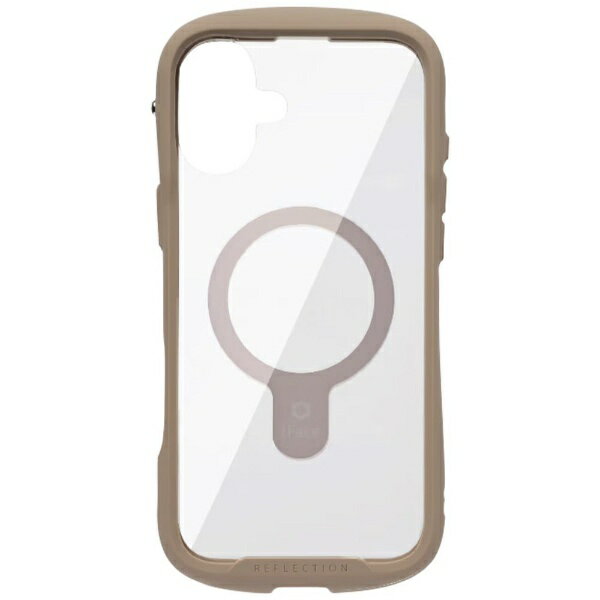 HAMEE｜ハミィ iPhone 16 Plus（6.7インチ） iFace Reflection MagSynq 強化ガラスクリアケース iFace ベージュ 41-980132