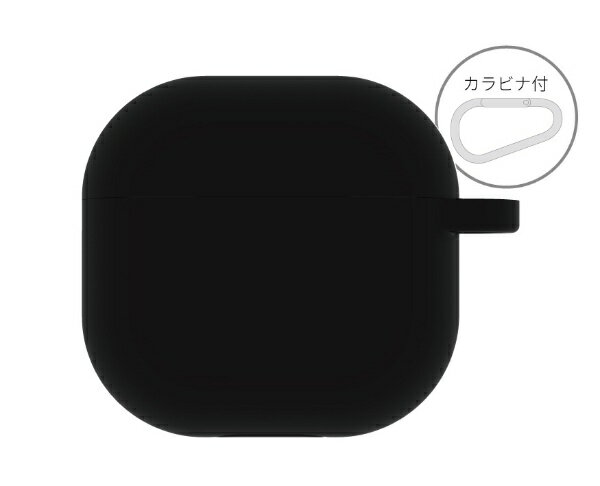 グルマンディーズ｜gourmandise AirPods 4 シリコンケース ブラック ARP-14BK