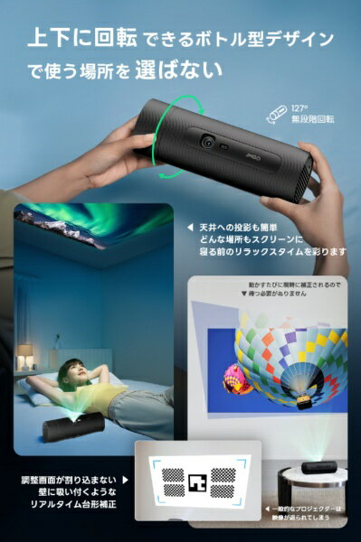 �ڥ���ȥ꡼�Ǻ���2���ݥ�����������2/25�ޤǡ� JMGO�å��������ॴ�� ��ž�ܥȥ뷿����ѥ��ȥ�Х���ץ����������� PicoFlix J61-7K5