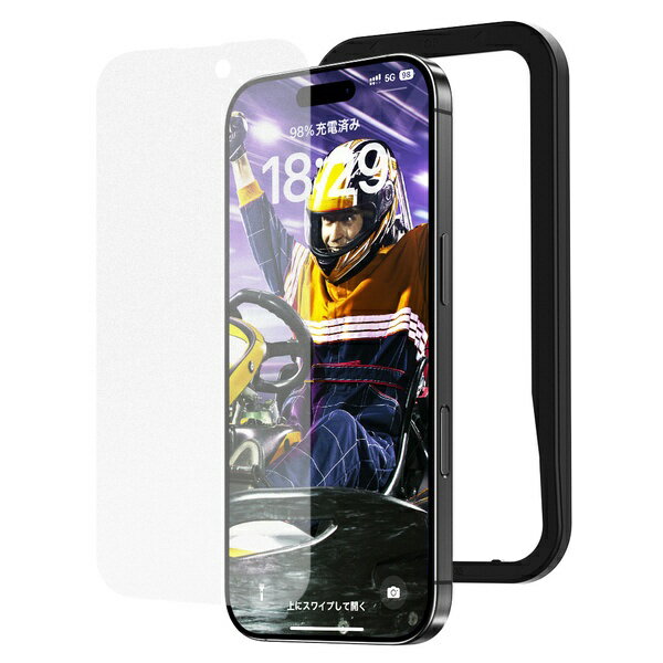 カンタン貼付け用ガイド枠同梱iPhoneの形状にピッタリとフィットするガイド枠に沿って、苦手な方でも確実にフィルムを貼り付けられます。貼付け前のクリーニングに便利なクロスやホコリ取りシールも付属しています。スマホゲームに最適画面も見やすく指触り滑らかで長持ちのため、スマホゲームに最適です。NIMASO独自の最大30ヶ月延長保証通常の1年保証に加え、最大で30ヶ月の延長保証により保証対象内の故障について交換対応が可能です。※延長保証にはNIMASOカスタマーサポートでの会員登録とお申し込みが必要です。※保証内容の詳細はNIMASOカスタマーサポートからご確認ください。
