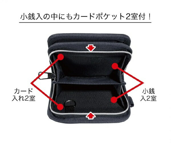 クツワ｜KUTSUWA 2つ折りホックウォレット PUMA(プーマ) ブラック PM510BK