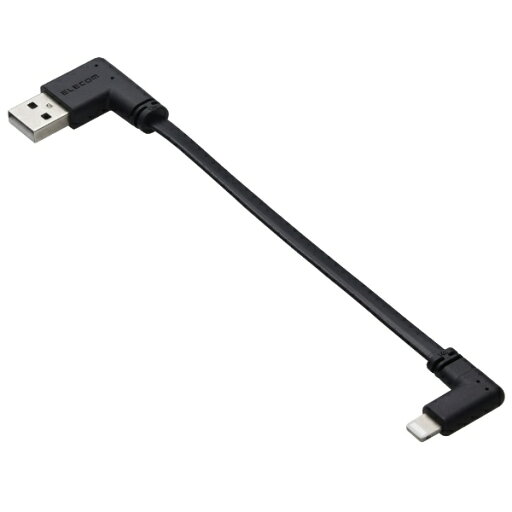 ELECOM|エレコム iPhone 充電ケーブル < USB-A to ライトニングケーブル > 短い 0.1m L字 フラット MFi認証 【 Lightning ポート搭載 iPhone iPad iPod AirPods 対応 】 モバイルバッテリー 向け ブラック MPA-UALLL01BK ELECOM|エレコム iPhone 充電ケーブル < USB-A to ライトニングケーブル > 短い 0.1m L字 フラット MFi認証 【 Lightning ポート搭載 iPhone iPad iPod AirPods 対応 】 モバイルバッテリー 向け ブラック MPA-UALLL01BK