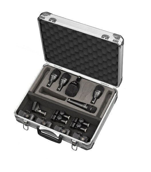 ■ステージ、スタジオで様々な楽器の録音に最適■f2x3台、f5x1台、f6x1台、DCLIP×4台、DFLEX×4台、MC1×1台のセット■アルミ製キャリングケース付属