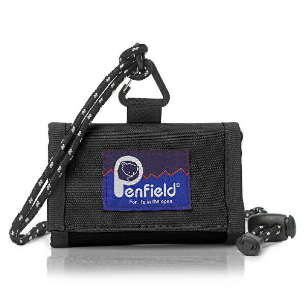 U, 吉 - ファインプラス｜FINE PLUS 4つ折 横型 ネックウォレット Penfield BLACK 20269506