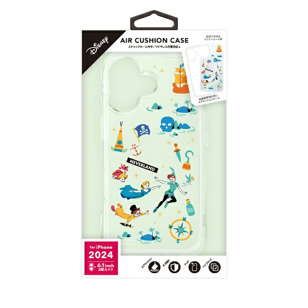 PGA｜ピージーエー iPhone 16用 エアクッションケース Premium Style ピーター・パン PG-D24APT03PTR