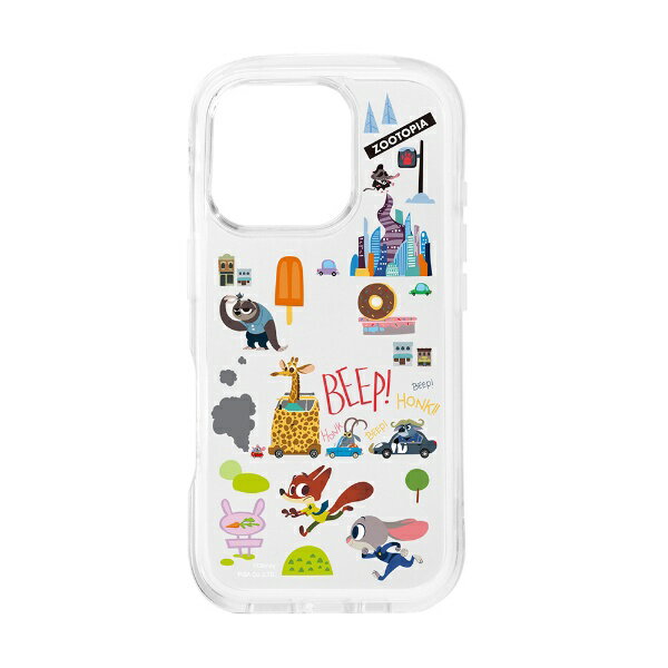 PGA｜ピージーエー iPhone 16 Pro用 エアクッションケース Premium Style ズートピ...