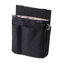 クツワ|KUTSUWA 文具エプロンバッグ 薄マチ ブラック BE025BK