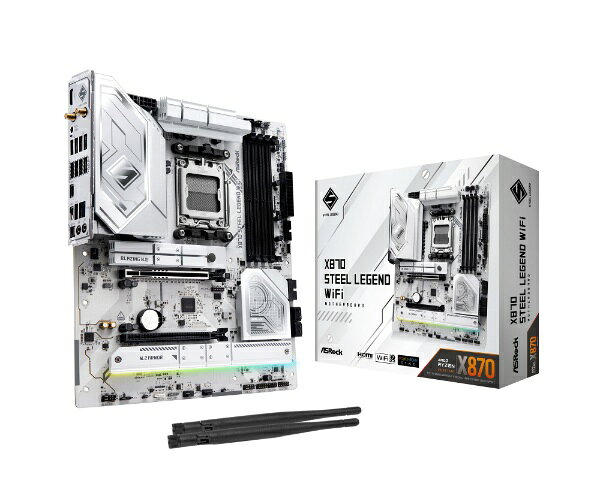 ASROCK｜アスロック マザーボード(Socket AM5) X870 Steel Legend WiFi [ATX]